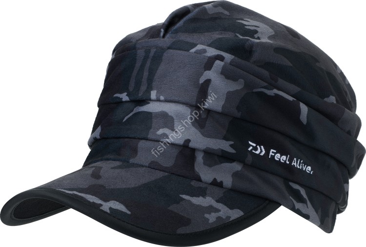 DAIWA DC-6523W Gathered Work Cap (Black Camo) Free Size