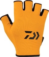 DAIWA DG-6524 Water-Absorbing Quick-Drying Gloves 5 Pieces Cut (Orange) S