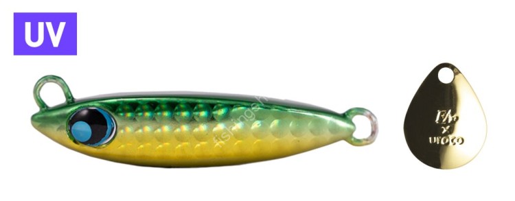FISH ARROW Coro Jig Blade 40g #005 Green Gold