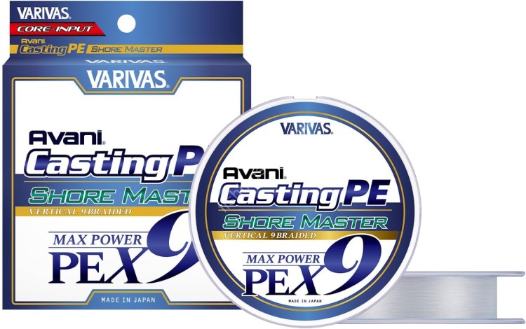 VARIVAS Avani Casting PE Max Power X9 Shore Master [White] 200m #1 (23lb)