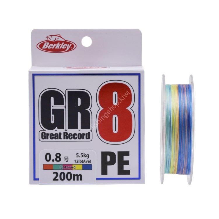 BERKLEY GR8 [10m x 5colors] 200m #0.8 (12lb)