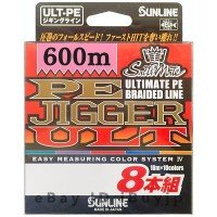SUNLINE SaltiMate PE Jigger ULT 8-Honkumi [10m x 10colors] 600m #1.2 (20lb)