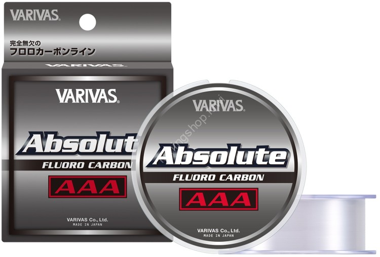 VARIVAS Absolute AAA Fluorocarbon [Natural] 80m #0.128mm (2.5lb)