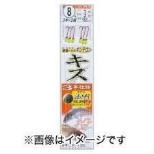 GAMAKATSU Shot Kiss 3 Hook Rig [Red] #6 (2pcs)