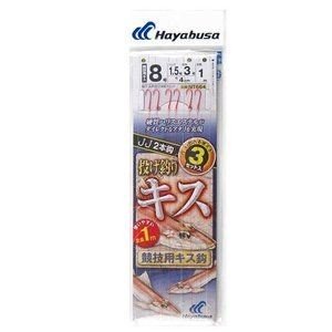 HAYABUSA Casting Kisu Balance Type Competition NT664 [Red] 2 Hooks 8-1.5 (2pcs)