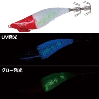 GAMAKATSU 19-353 Speed ​​Metal Egi Dropper F Type #29 Red Head/Harawata Glow