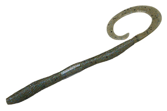 JACKALL Flick Curly 3.8 Green Pumpkin Gobi