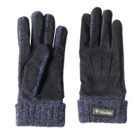 TIEMCO Foxfire Classic Wool Kint Gloves (Navy) Free Size