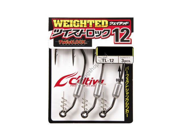 OWNER C'ultiva Weighted Twist Lock TL-12 [Black] #5/0 (3pcs)