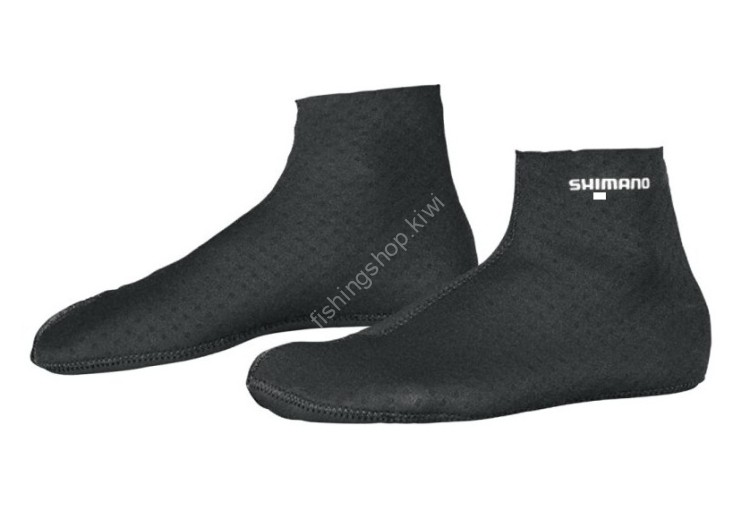 SHIMANO SC-087T CR・Nakawari Short Socks WT (Black) 26-28