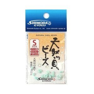 Shimoda Gyogu Natural Shell BEADS Jujube S Light Blue