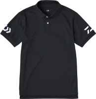 DAIWA DE-7925 Short Sleeve Polo Shirt [Black x White] 3XL