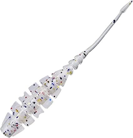 MUSTAD Aji Worm Naf-Naf 2" #011 Clear Luminous Merimero