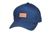 DSTYLE Leather Logo Low Cap Strap Back Navy