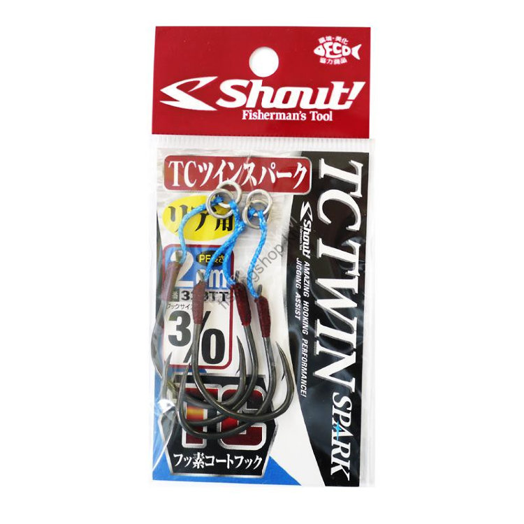 SHOUT! TC Twin Spark 339TT [Blue] #3/0 2cm (2pcs)