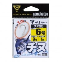 GAMAKATSU Chinu w/Thread 1m [White] #1 (7pcs)