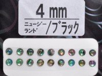 AWABI HONPO Abalone Eyeball New Zealand 4mm Black