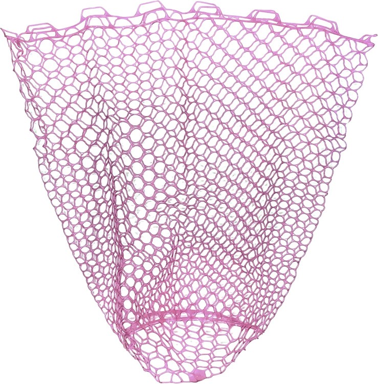 PROX Spare Rubber Landing Net 19 Type Depth 60cm #Net Pink