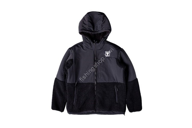 JACKALL Fleece Hoodie Jacket M #Black