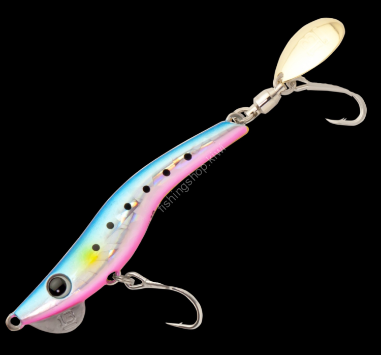 BREADEN Metalmaru Single Hook Model 28g #18 Blue Pink Iwashi