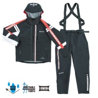 TSURI MUSHA A01503 Technical Arm 3 Layer Rain Suit [Gray] L