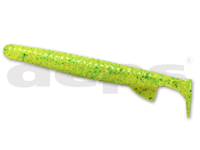 DEPS DeathAdder Shad 5'' #102 Chart/Gold & Green Flake
