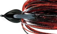 DEPS Flat Back Jig 1/4oz Silicone Skirt #26 Fire Edge