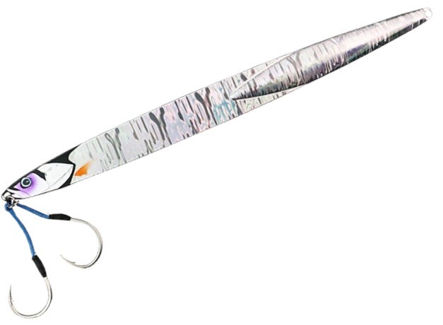 JACKALL BamBluz Jig Long Blade 200g #G-0188 Magma Wave Silver