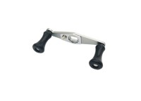 KAHARA Standard Plastic Knobs Short Twin Aluminum Handle #Black