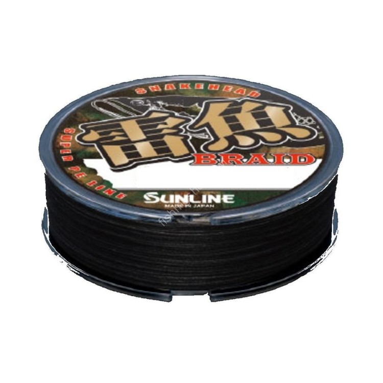 SUNLINE Snakehead Braid [Stealth Black] 100m #8 (80lb)