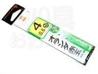 GAMAKATSU Hosoji Sode w/45cm Thread [Brown] #4 Line 0.6 (7pcs)