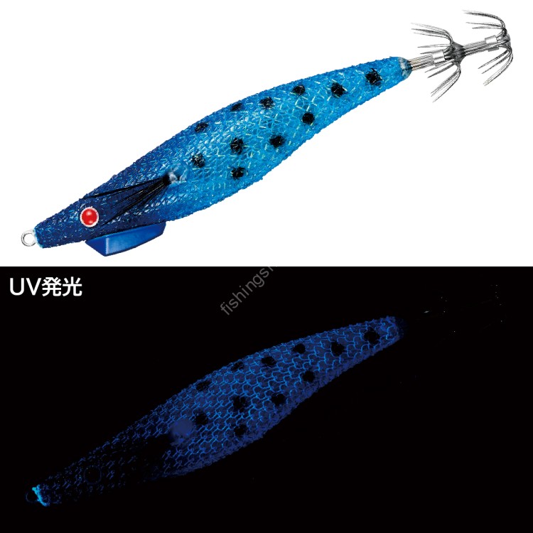 GAMAKATSU 19398 Speed ​​Metal Eggi Dropper Slim 95 F Type #33 Purple Head/Blue Black Spot
