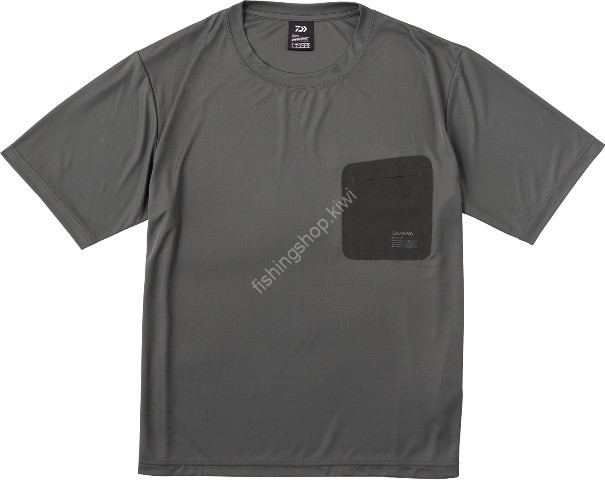 DAIWA DE-5624 High Stretch Pocket T-Shirt (Charcoal) S