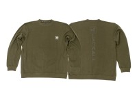 JACKALL Side Ribbed Crew Neck Sweat (Olive) XXL