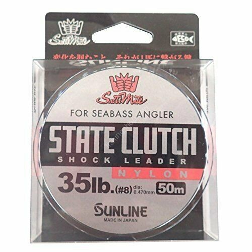 SUNLINE Saltymate State Clutch Shock Leader [Clear] 50m #8 (35lb)