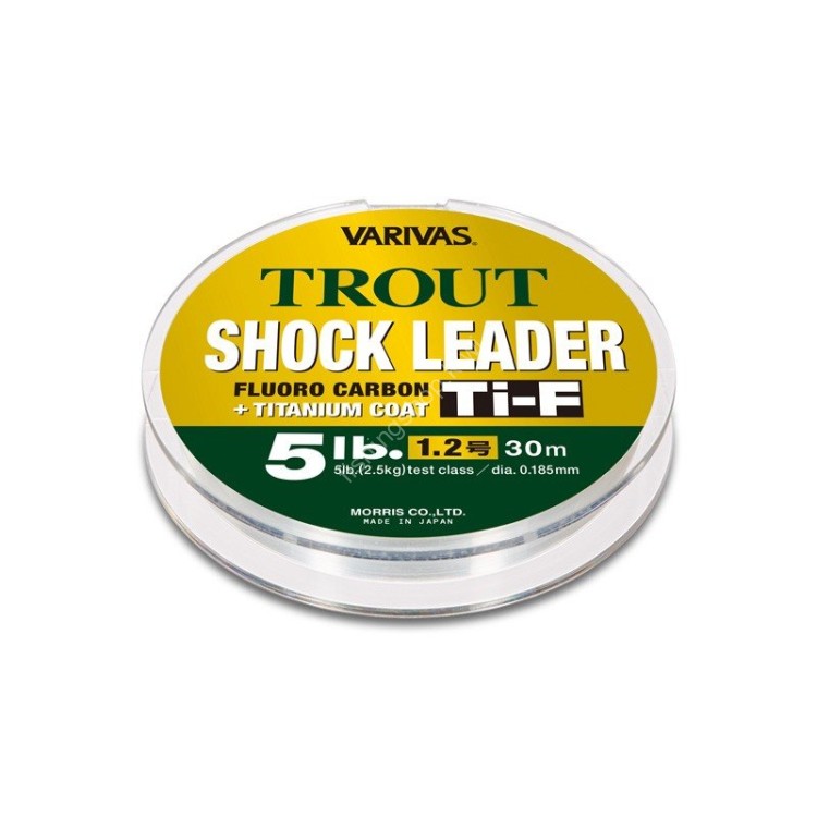 VARIVAS Trout Shock Leader Ti-F Fluorocarbon [Natural] 30m #1 (4lb)