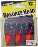 MADNESS Bakuree Head 12g #09 Silver Drilling Red