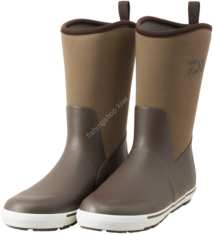 DAIWA FB-3350-T Daiwa Tight Fit Fishing Long Boots (Dark Brown) 3L