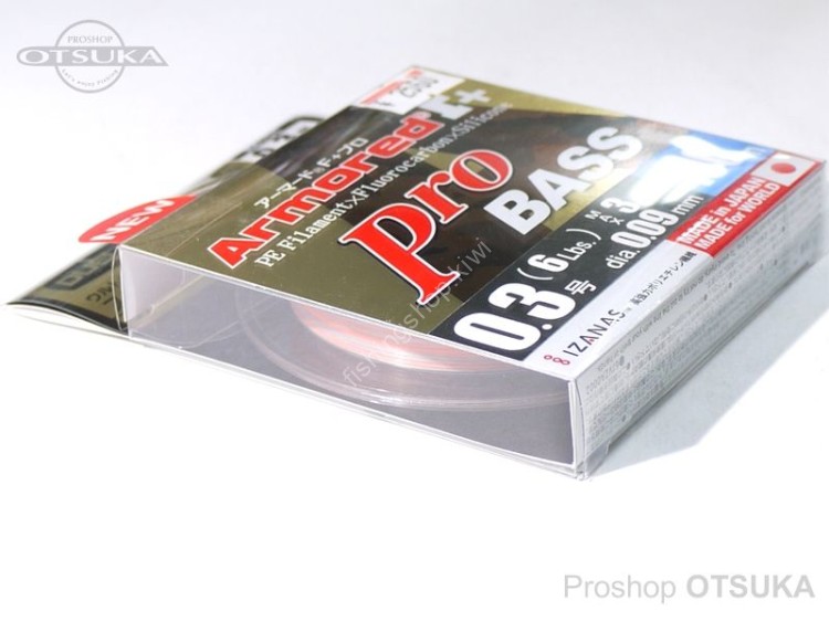 DUEL Armored F+ Pro Bass [Silver w/High-visibility Orange Markings] 100m #0.3 (6lb)