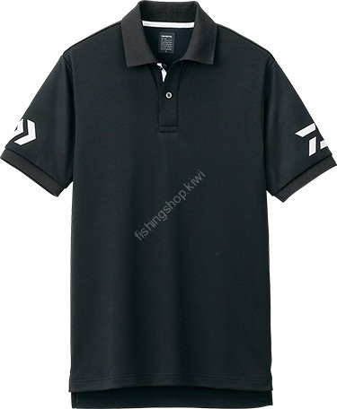 DAIWA Short Sleeve Polo Shirt DE-7906 XL Black and White