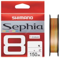 SHIMANO LD-E51W Sephia 8 [10m x 5colors] 150m #0.5 (9.5lb)