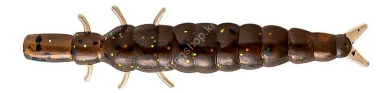 NIKKO Zaza Mushi Worm Dappy Kurokawa Mushi L 1.5'' #C03 Mud Bug