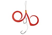 JACKALL Namarishiki BinBin Switch Spare Rubber Hook Set #Clear Red