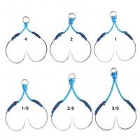 GAMAKATSU Assist Hook S.L.J. Tuned 329 Type R Knot Type [Silver] #2/0 (2pcs)