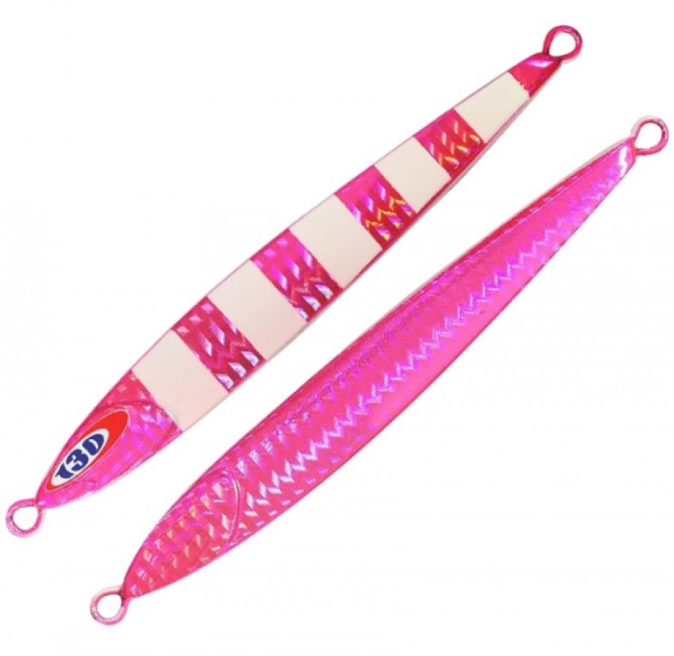 JACKALL Anchovy Metal Type-Zero 80g #Pink / Glow Stripes