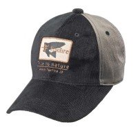 TIEMCO Foxfire Corduroy True to nature Cap (Black) Free Size