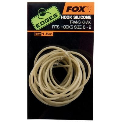 FOX EDGES Hook Silicone Trans Khaki Fits Hooks Size 6-2 [Trans Khaki] (1.5m)