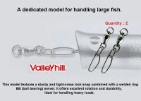 VALLEYHILL BB & Crosslock Snap #2 (50lb)