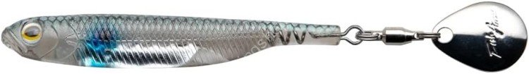 FISH ARROW Flash J Spin Elastomer 4'' SW #102 Blue Spot/Silver