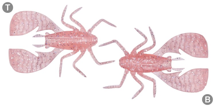 MEGABASS Fuwabug 2.5'' #Clear Pink Holo (5pcs)